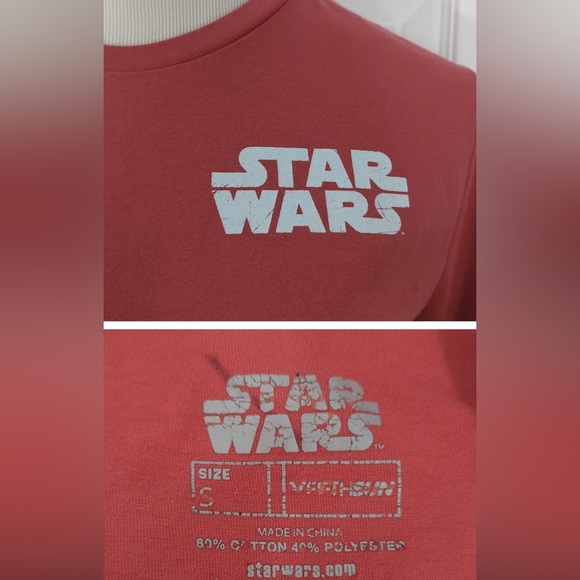 Star Wars Pink Coral Long Sleeve T-Shirt In A Galaxy Far Far Away - Picture 2 of 4